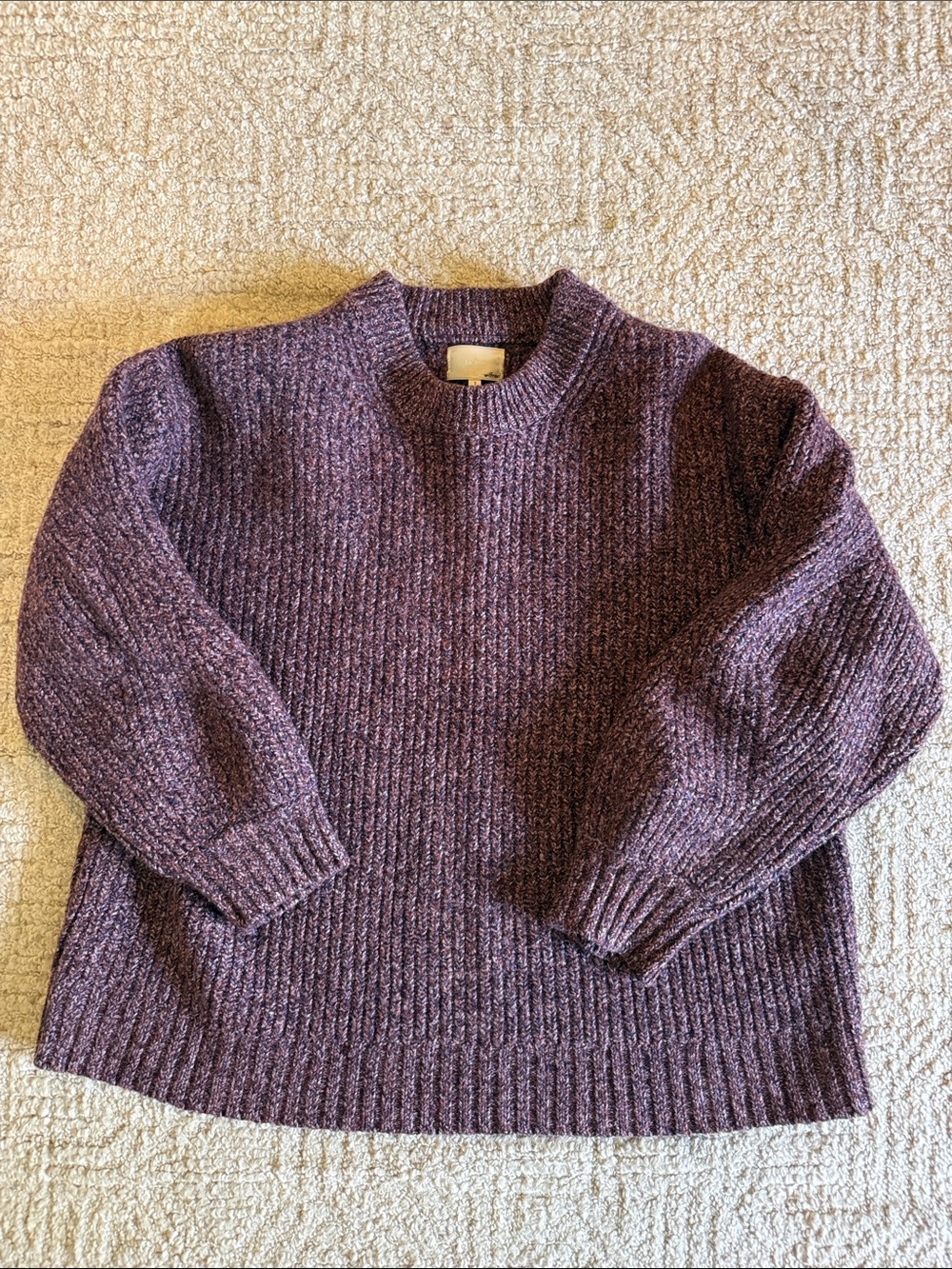 Wilfred le fou purple thick sweater merino wool